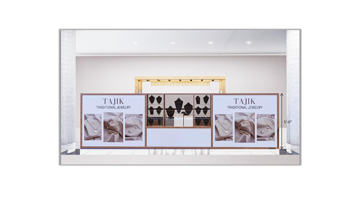 Jewelry ornament kiosk