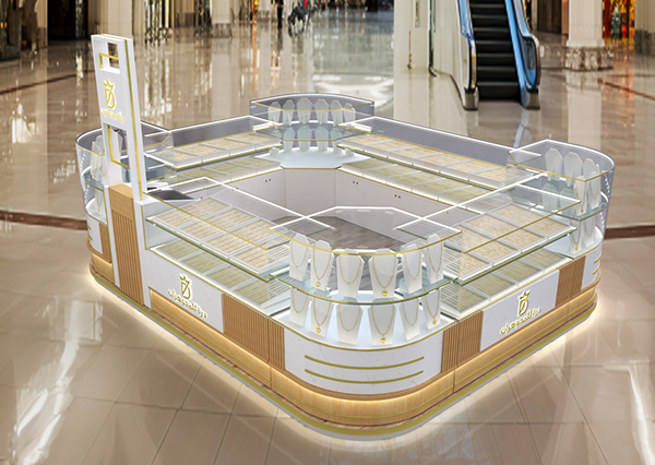 Glass Jewelry Mall Kiosk