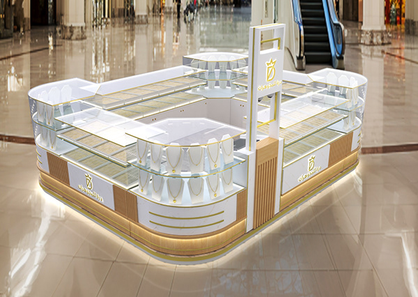 Glass Jewelry Mall Kiosk