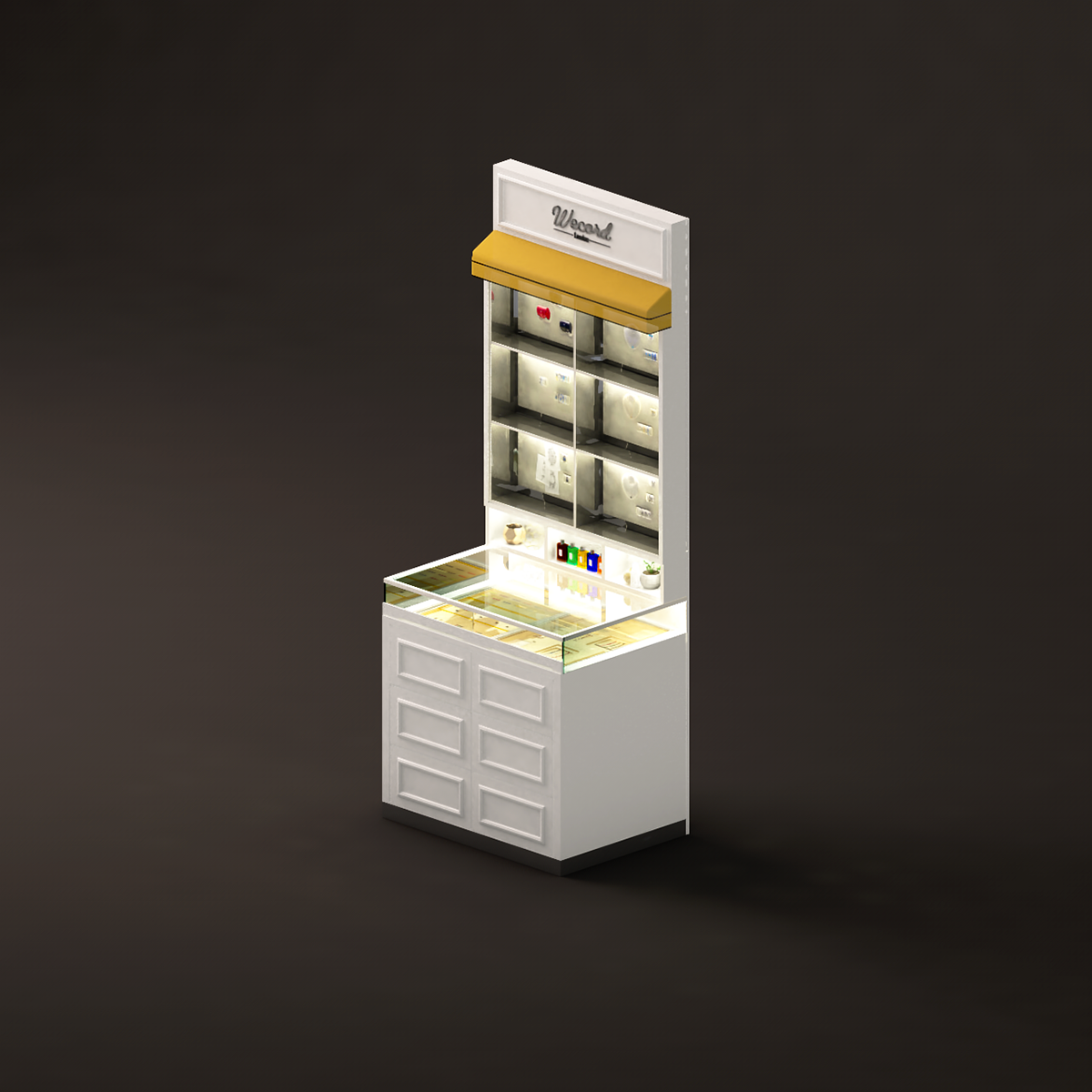 Jewelry Accessories Wall Unit