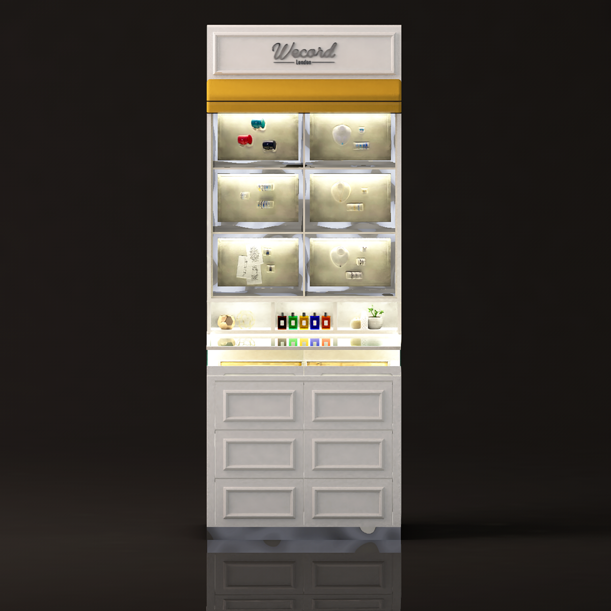 Jewelry Accessories Wall Unit