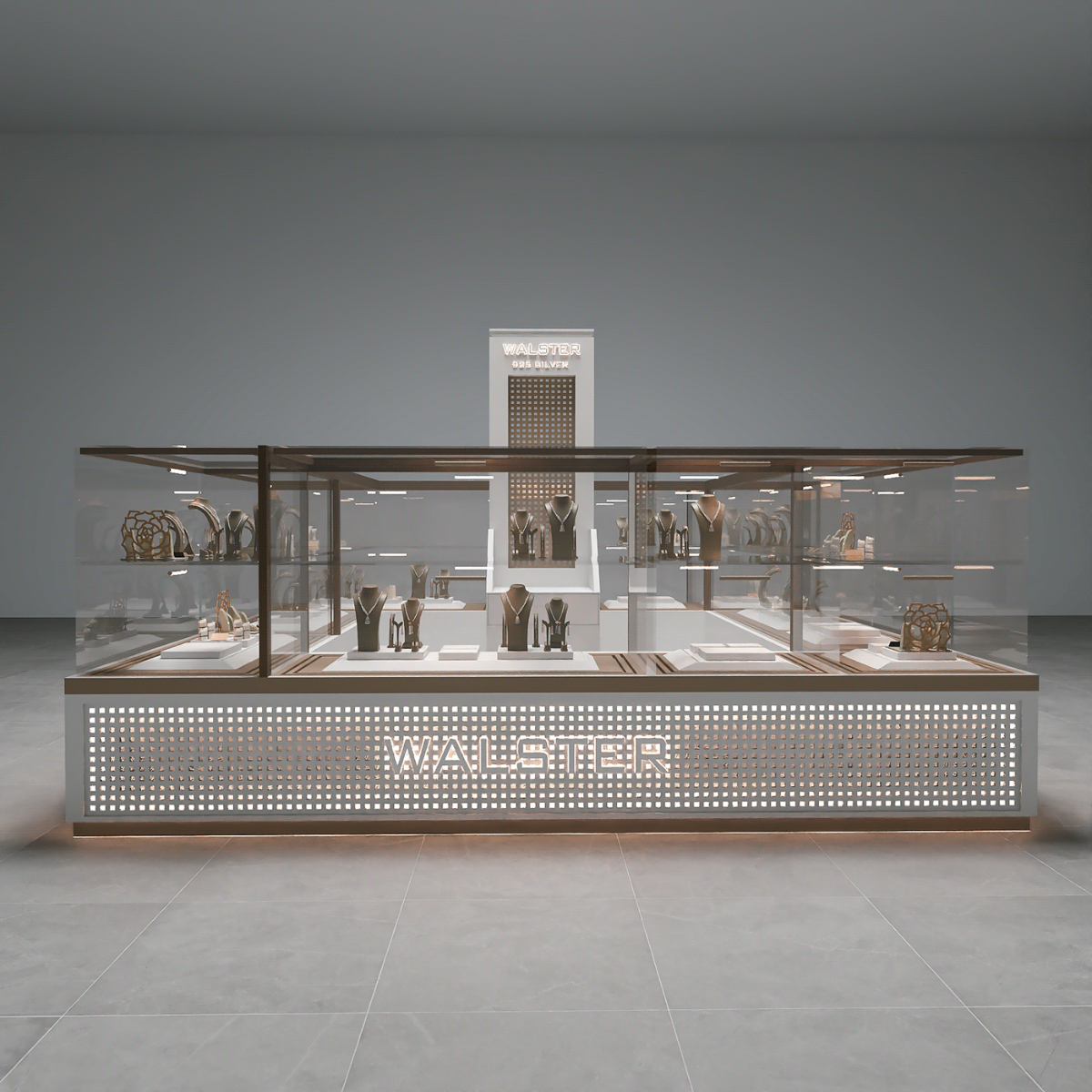 Exquisite Jewelry Collection Counter