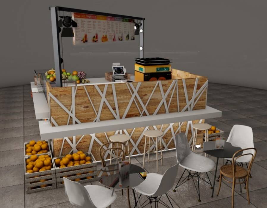 juice bar counter