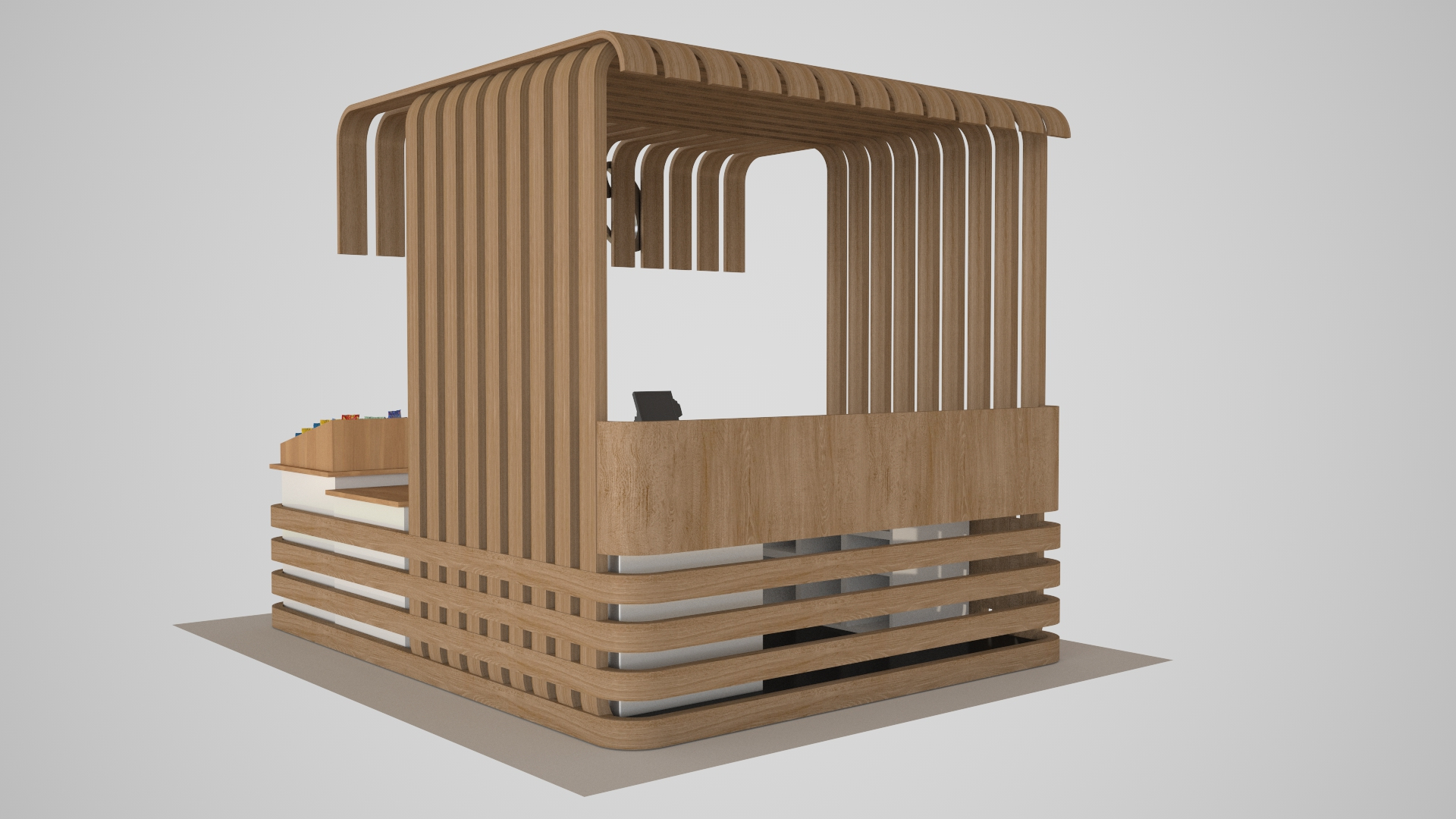 Wooden Crepe Display