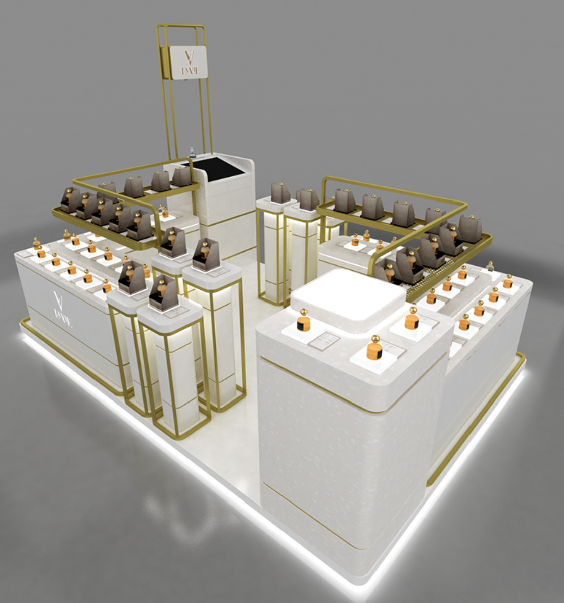 perfume kiosk