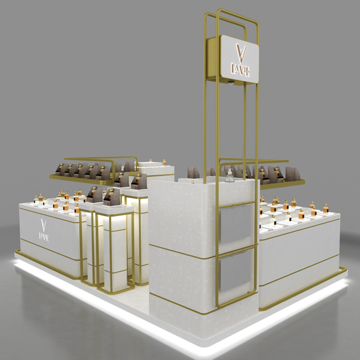 perfume kiosk