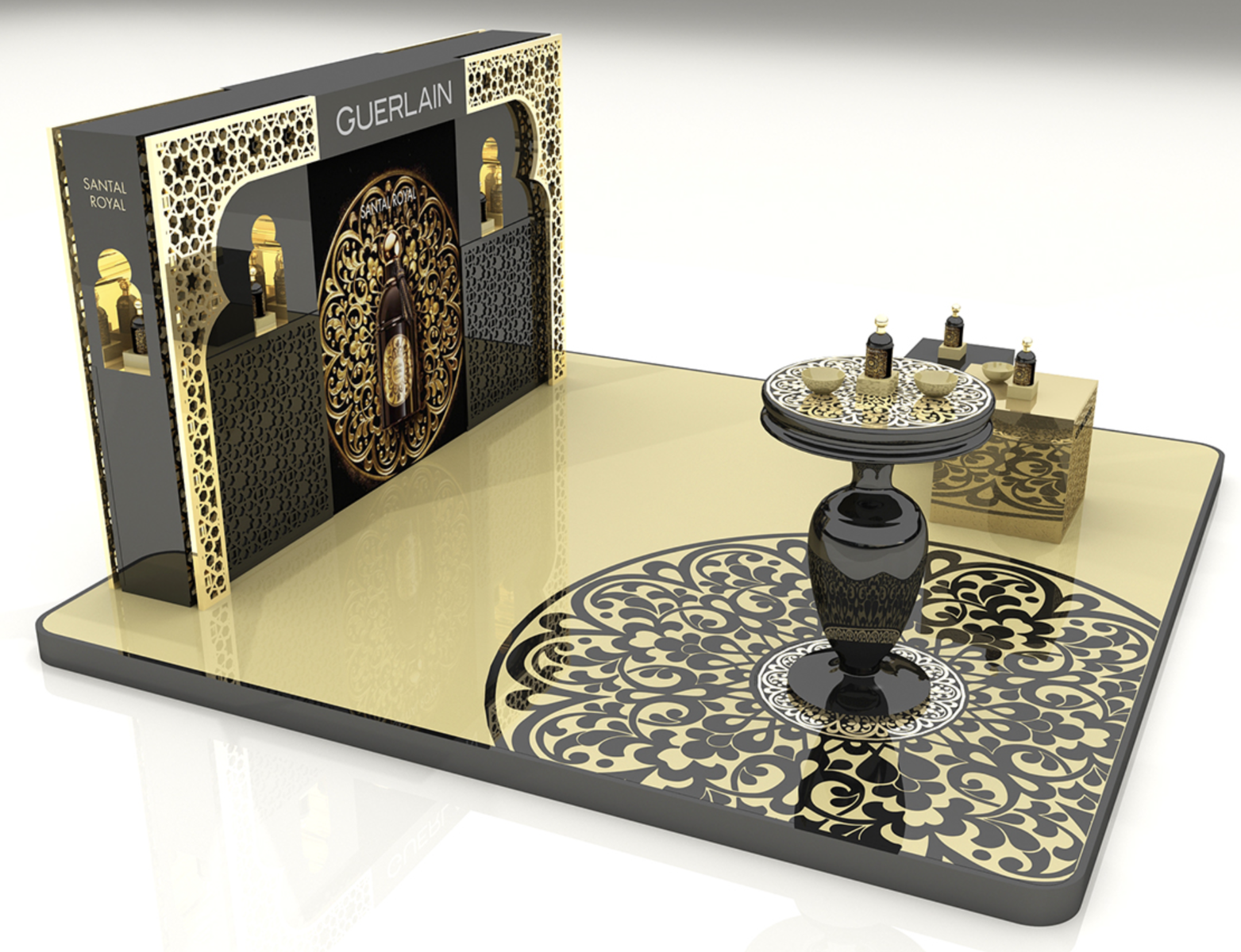 perfume kiosk
