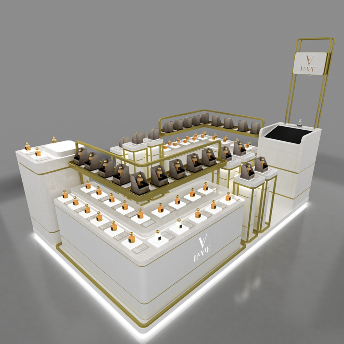 perfume kiosk
