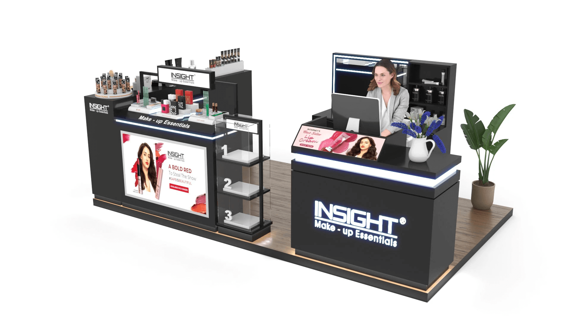 makeup kiosk