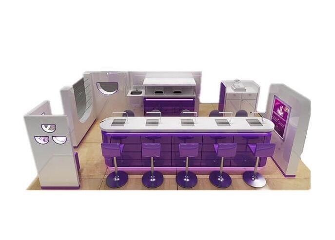 custom nail kiosk for sale