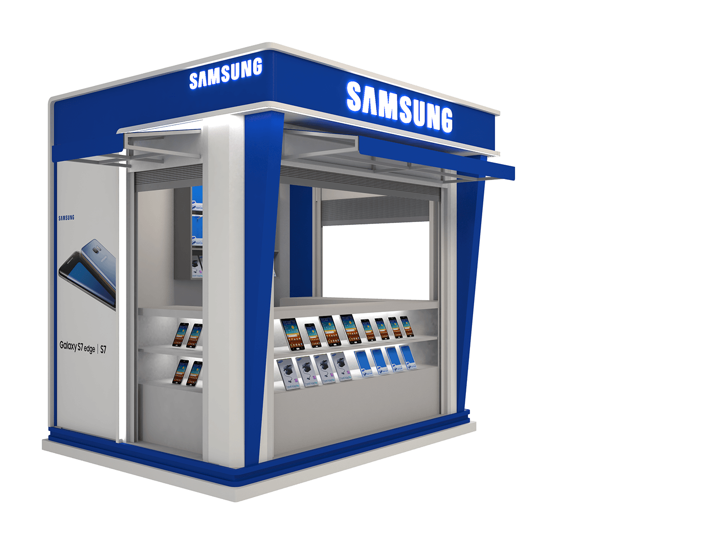 Outdoor Phone Accessories Kiosk