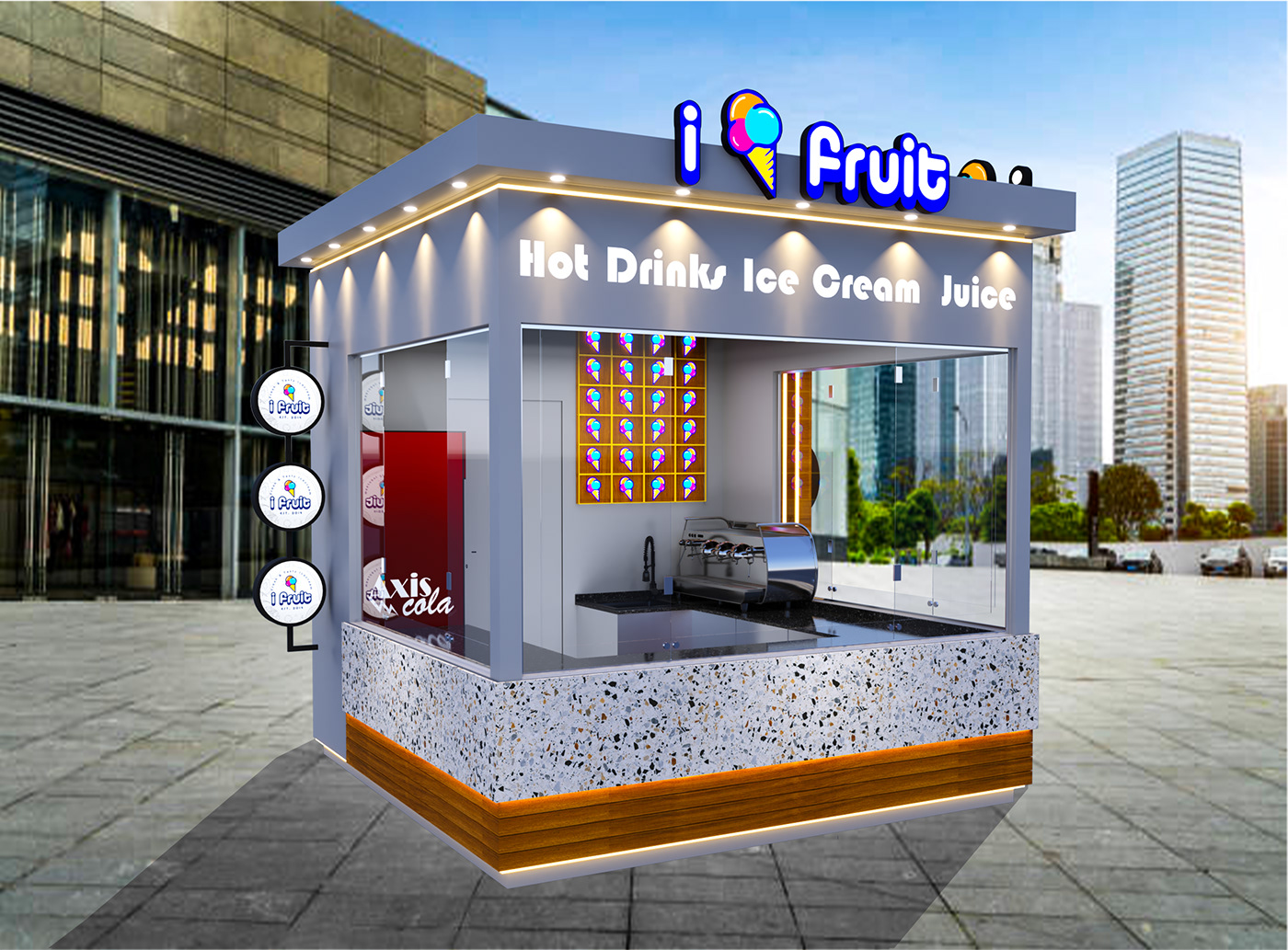  Ice Cream Outdoor Kiosk 
