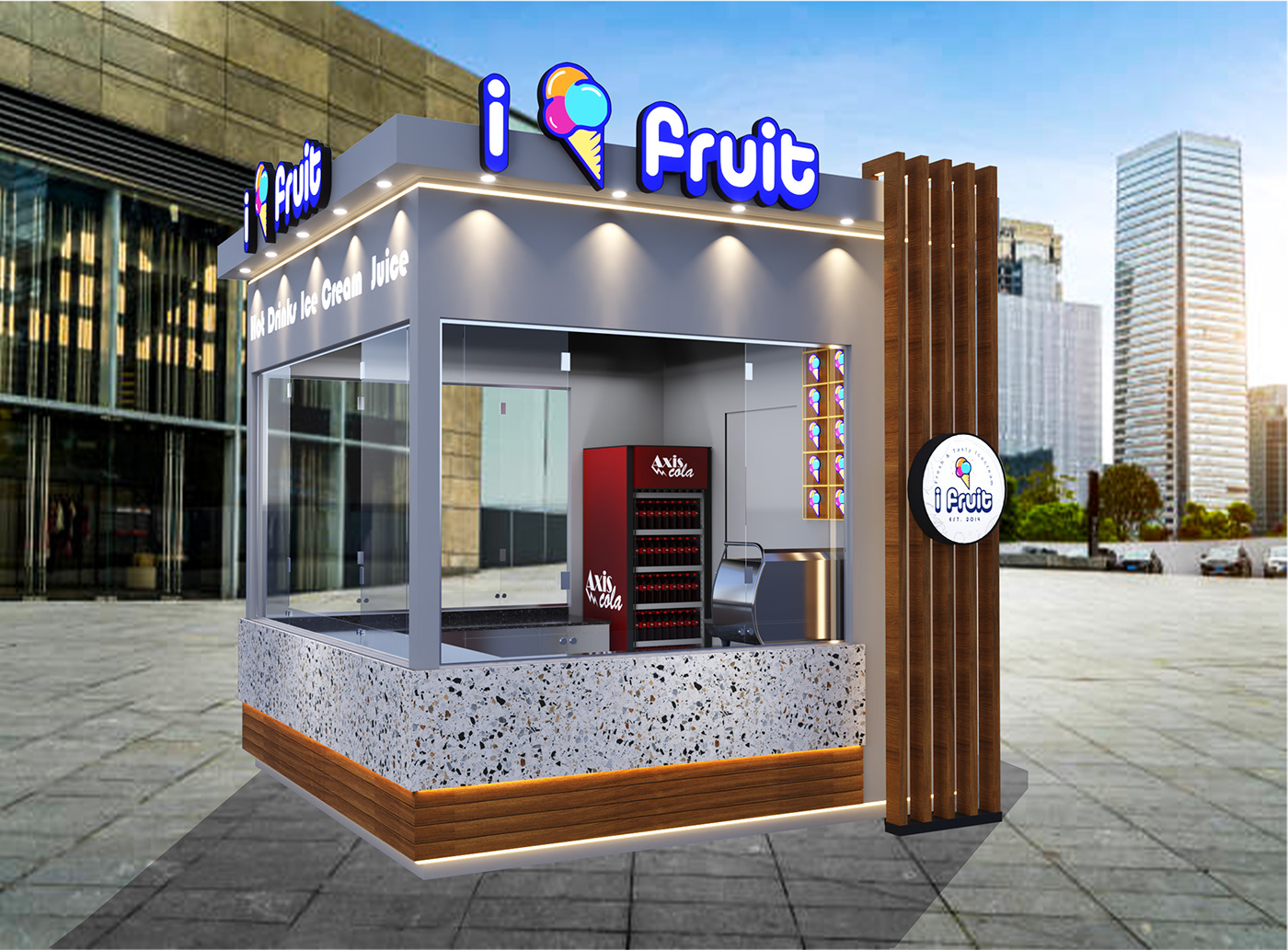  Ice Cream Outdoor Kiosk