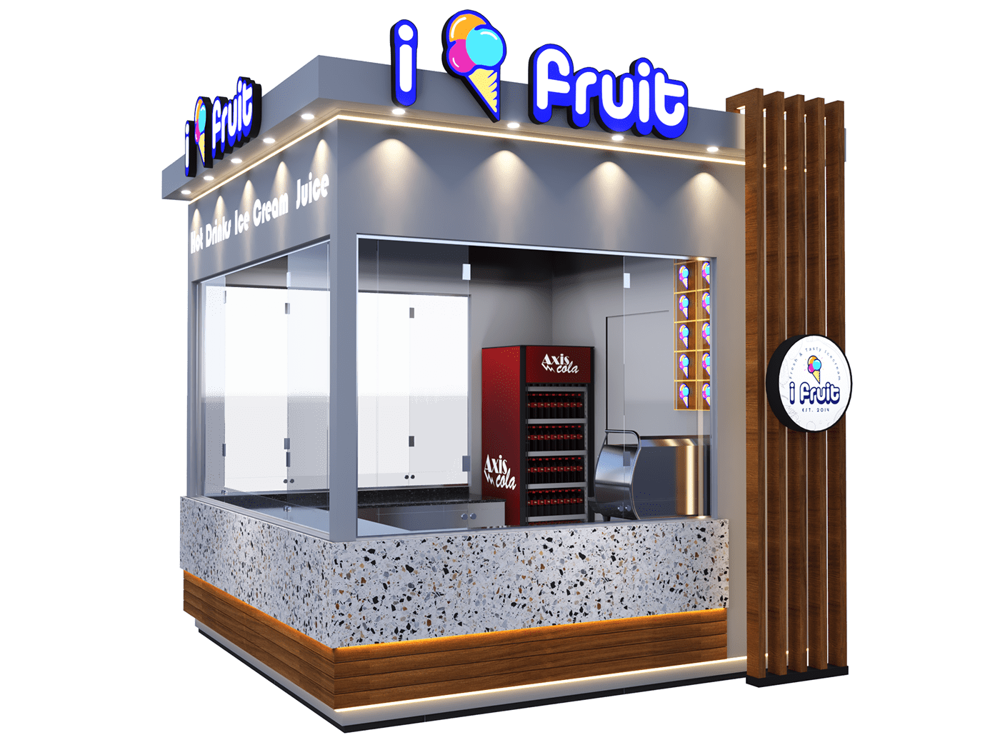  Ice Cream Outdoor Kiosk