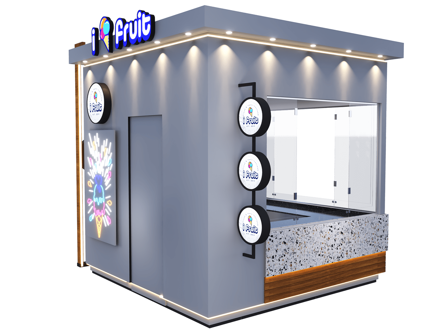  Ice Cream Outdoor Kiosk