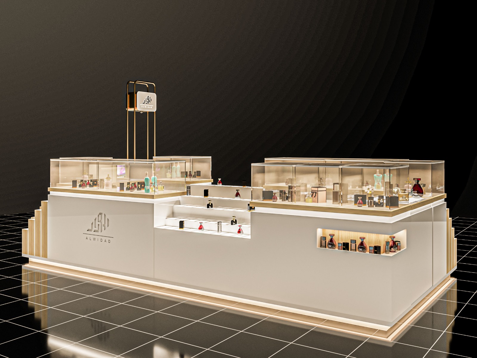 perfume kiosk