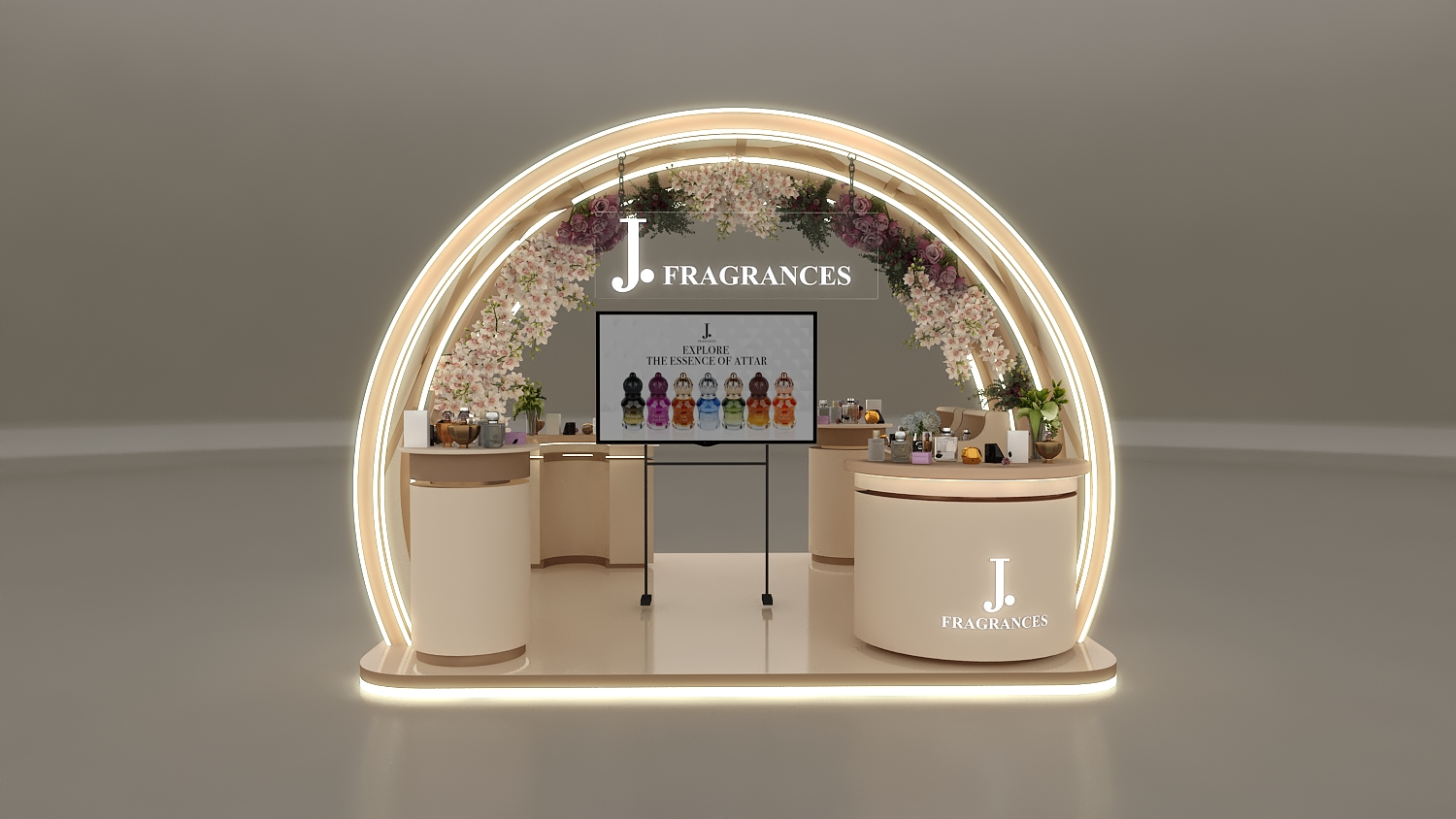 perfume kiosk