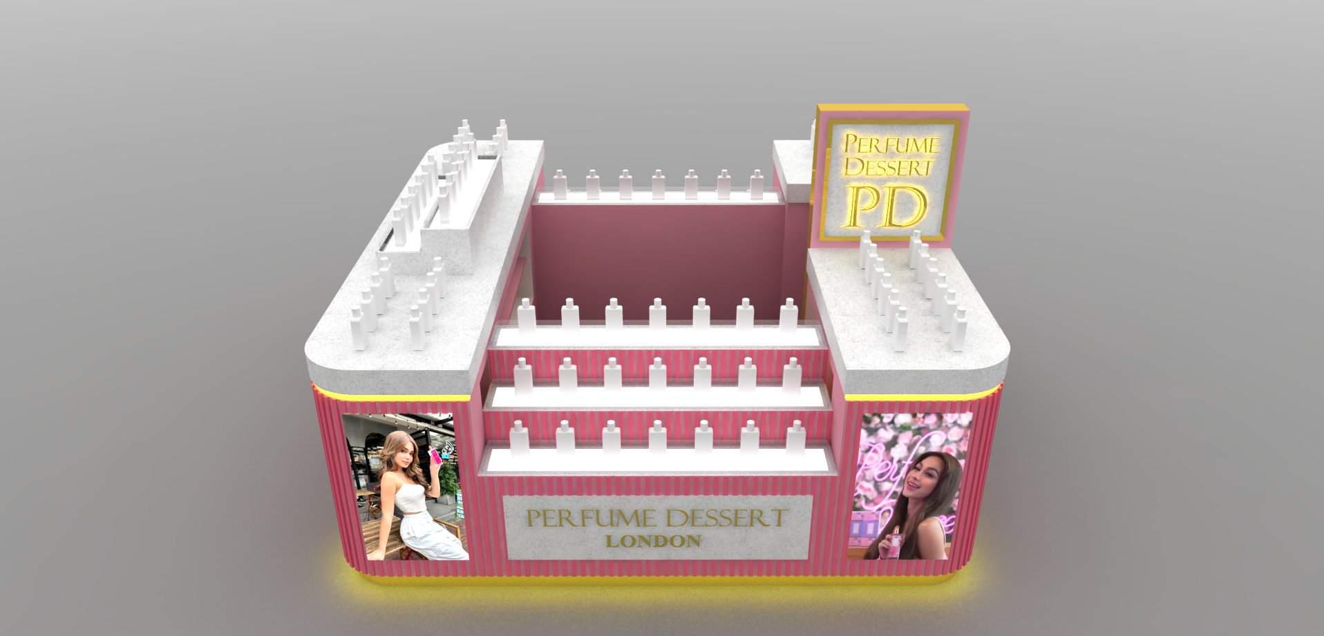 perfume kiosk