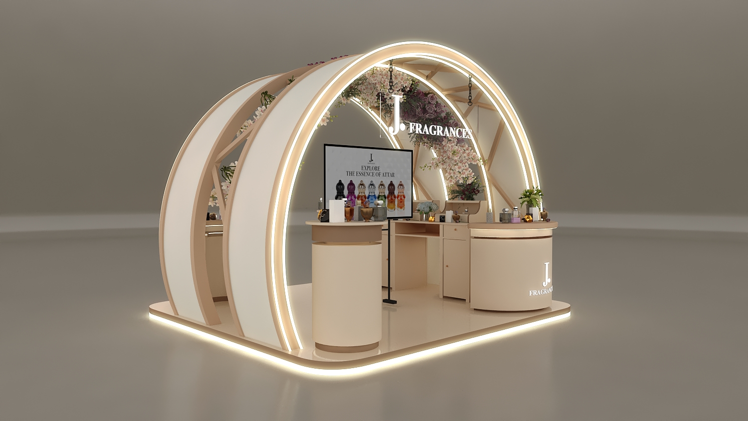 perfume kiosk