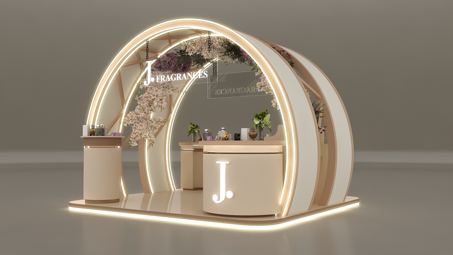 perfume kiosk
