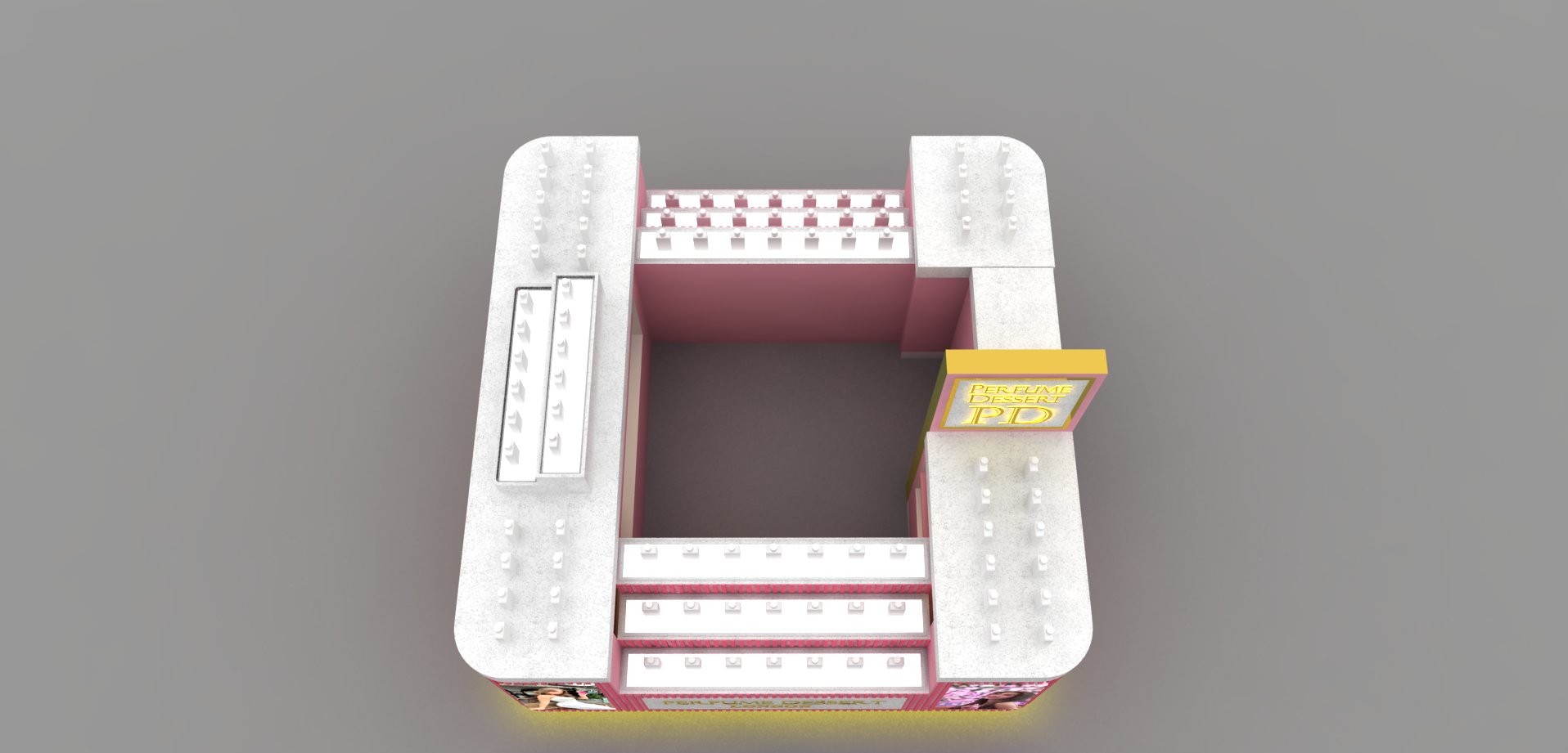 perfume kiosk