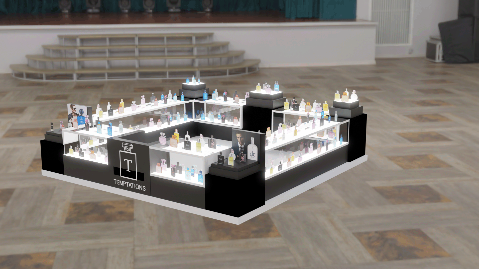 Black Perfume Kiosk