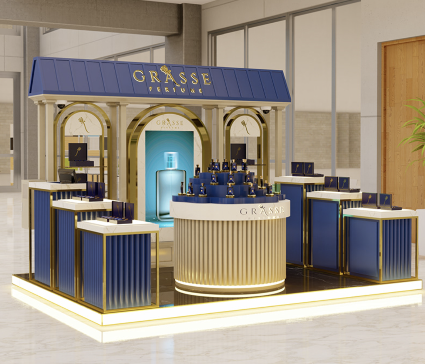 perfume kiosk