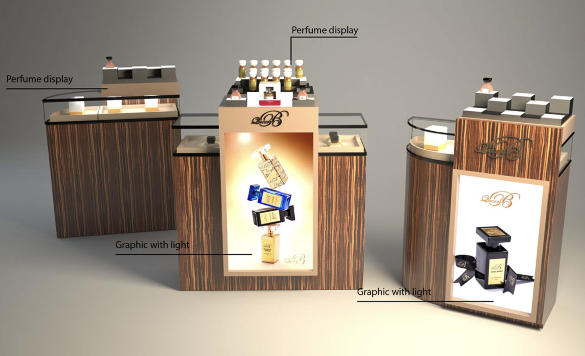 perfume kiosk