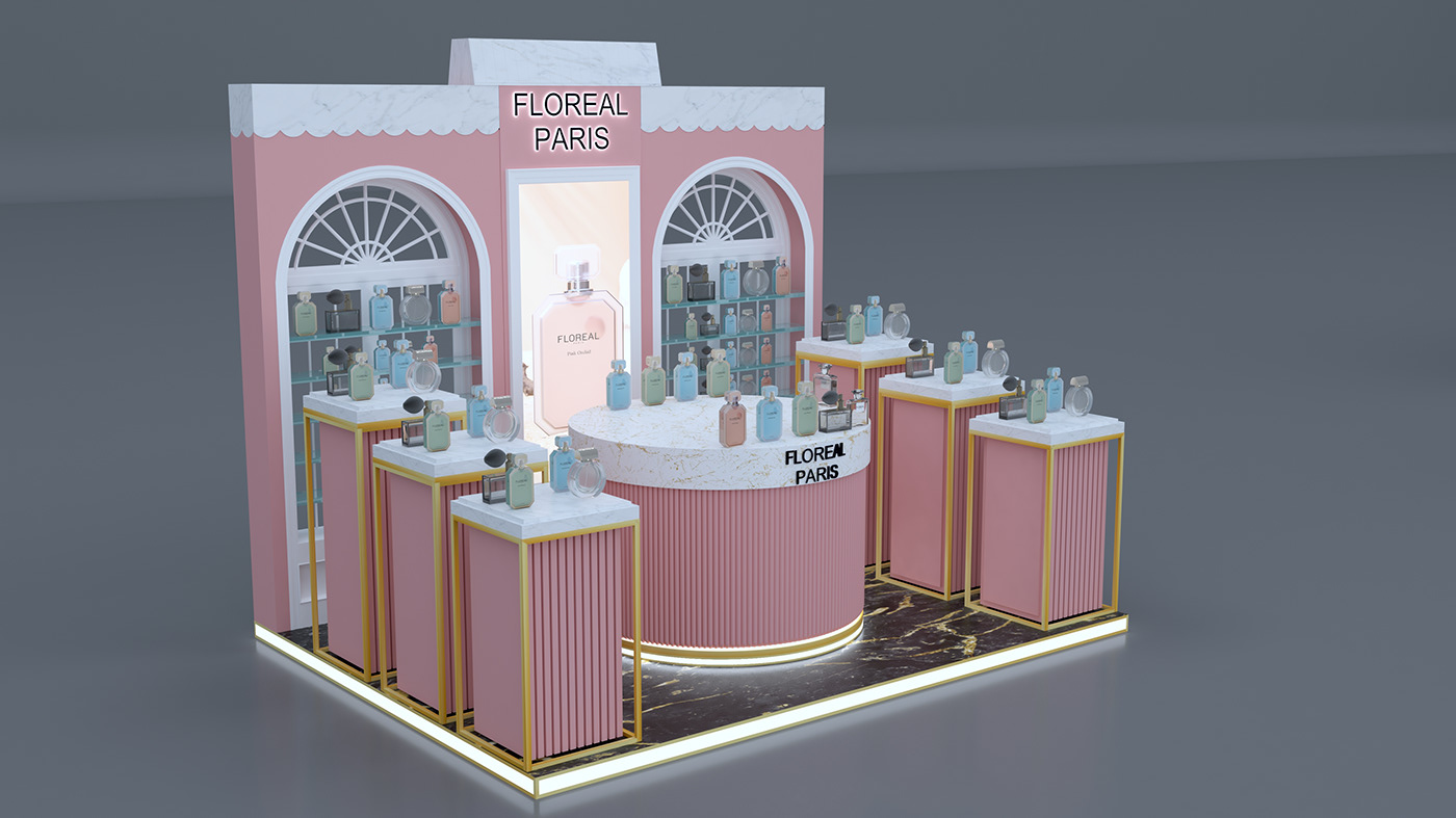 perfume kiosk
