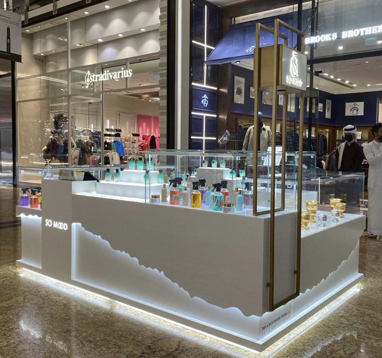 perfume kiosk