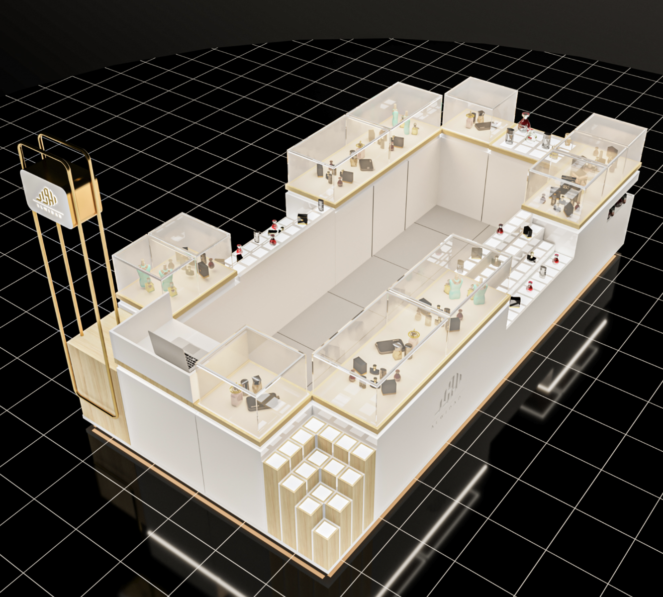 perfume kiosk