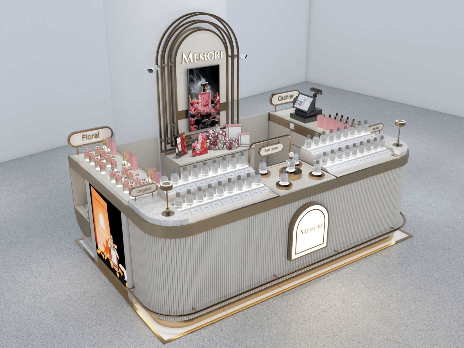 perfume kiosk