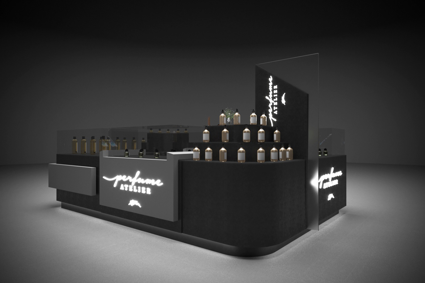 perfume kiosk