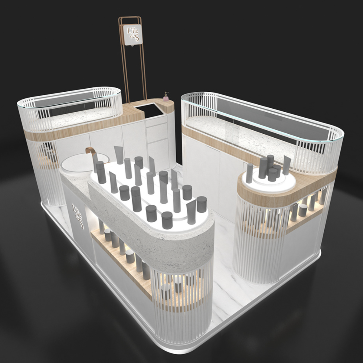 perfume kiosk