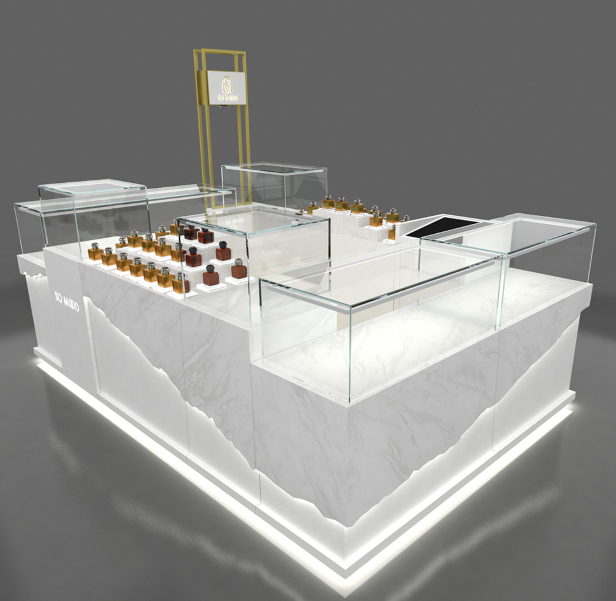 perfume kiosk