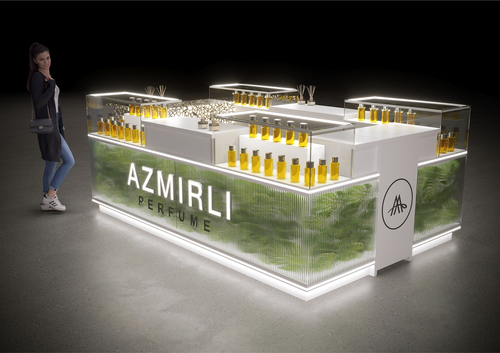perfume kiosk