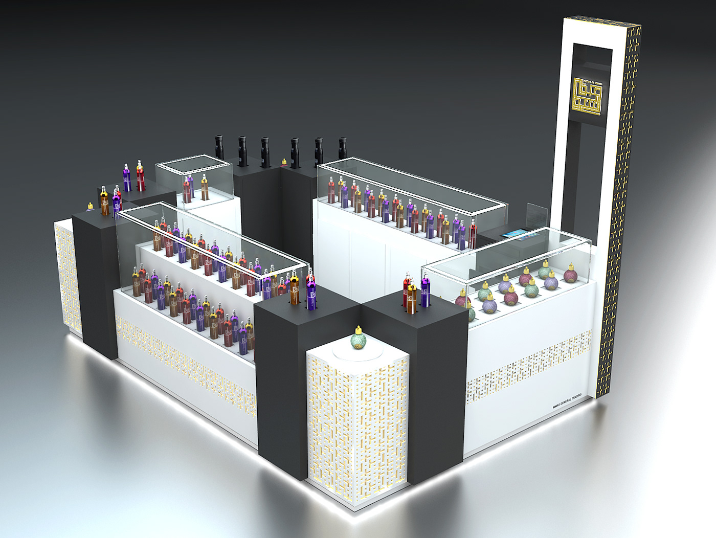 perfume kiosk