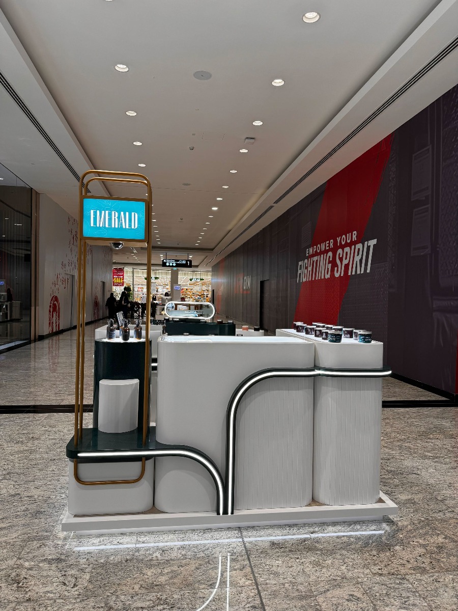perfume kiosk