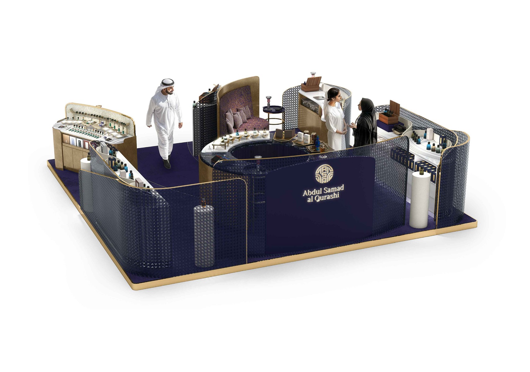 perfume kiosk