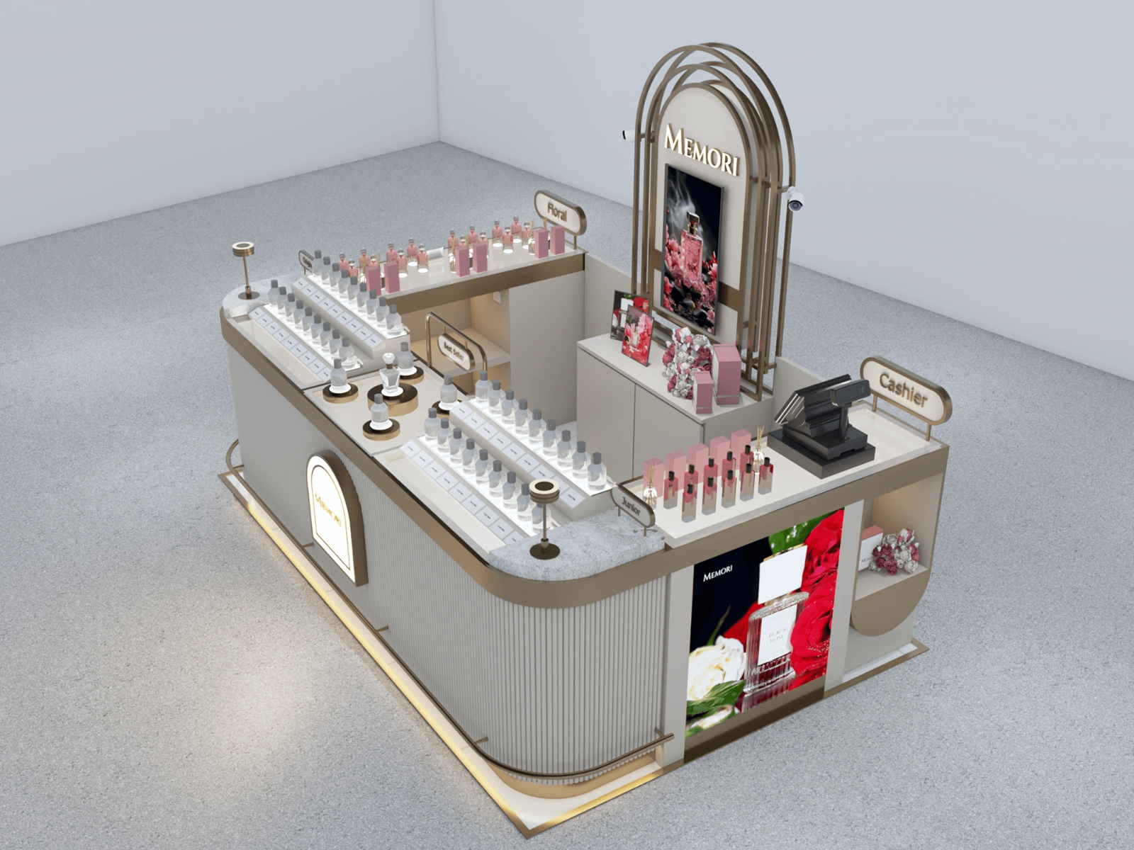 perfume kiosk