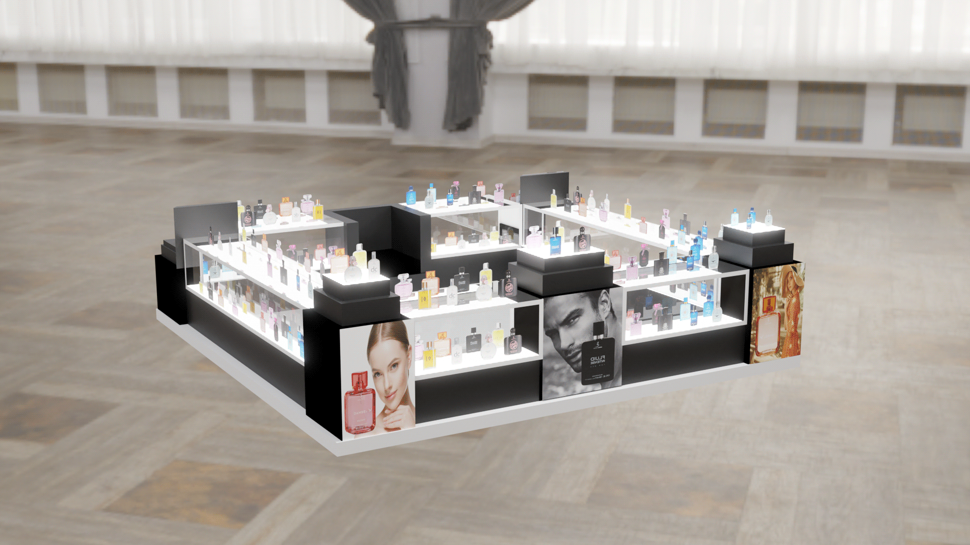 Black Perfume Kiosk