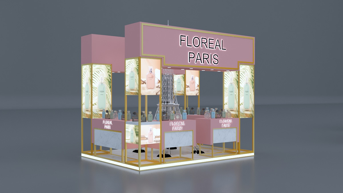 perfume kiosk