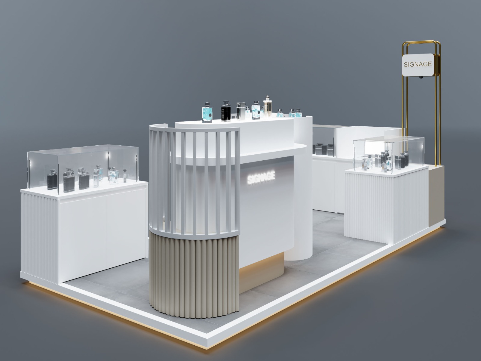 perfume kiosk