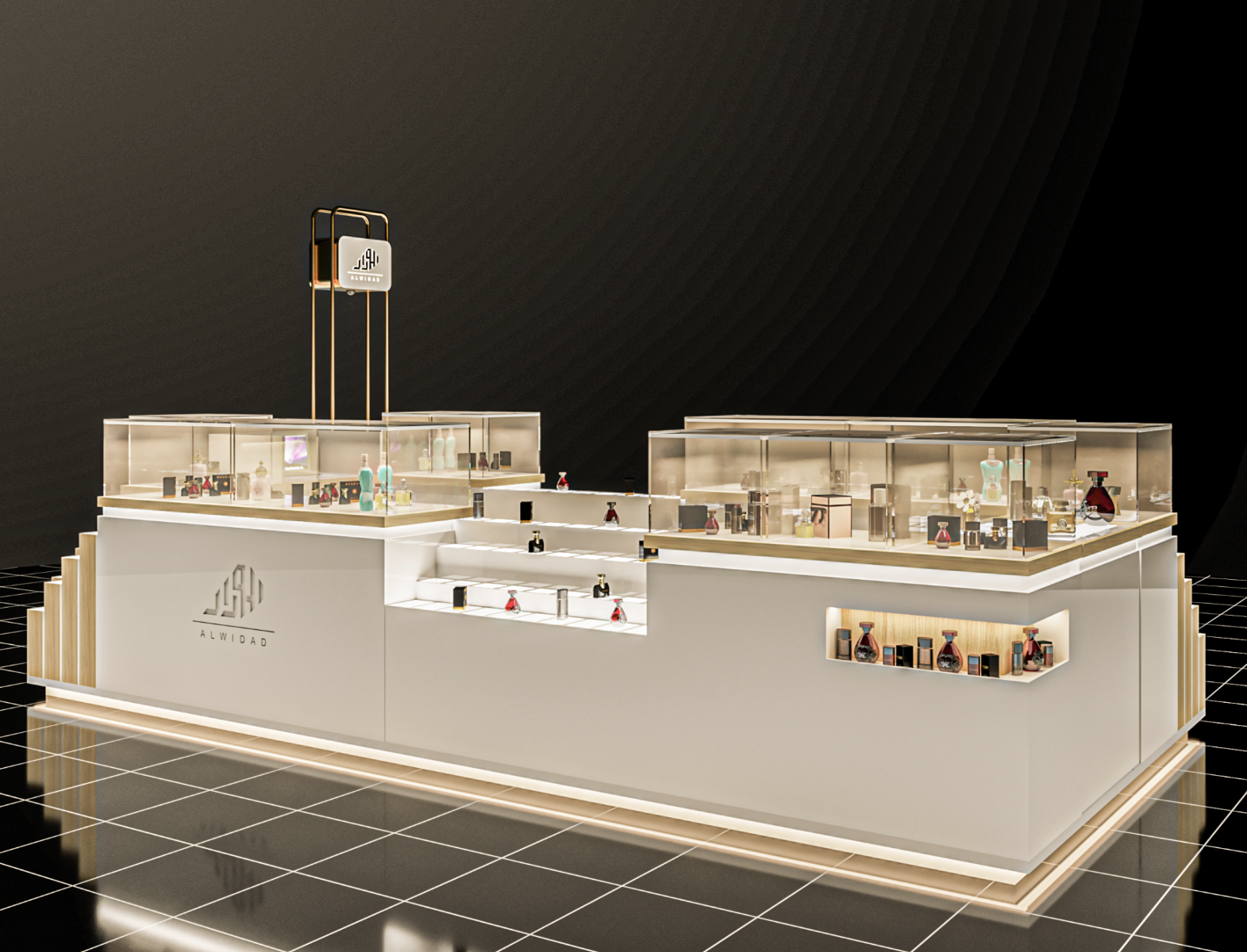perfume kiosk