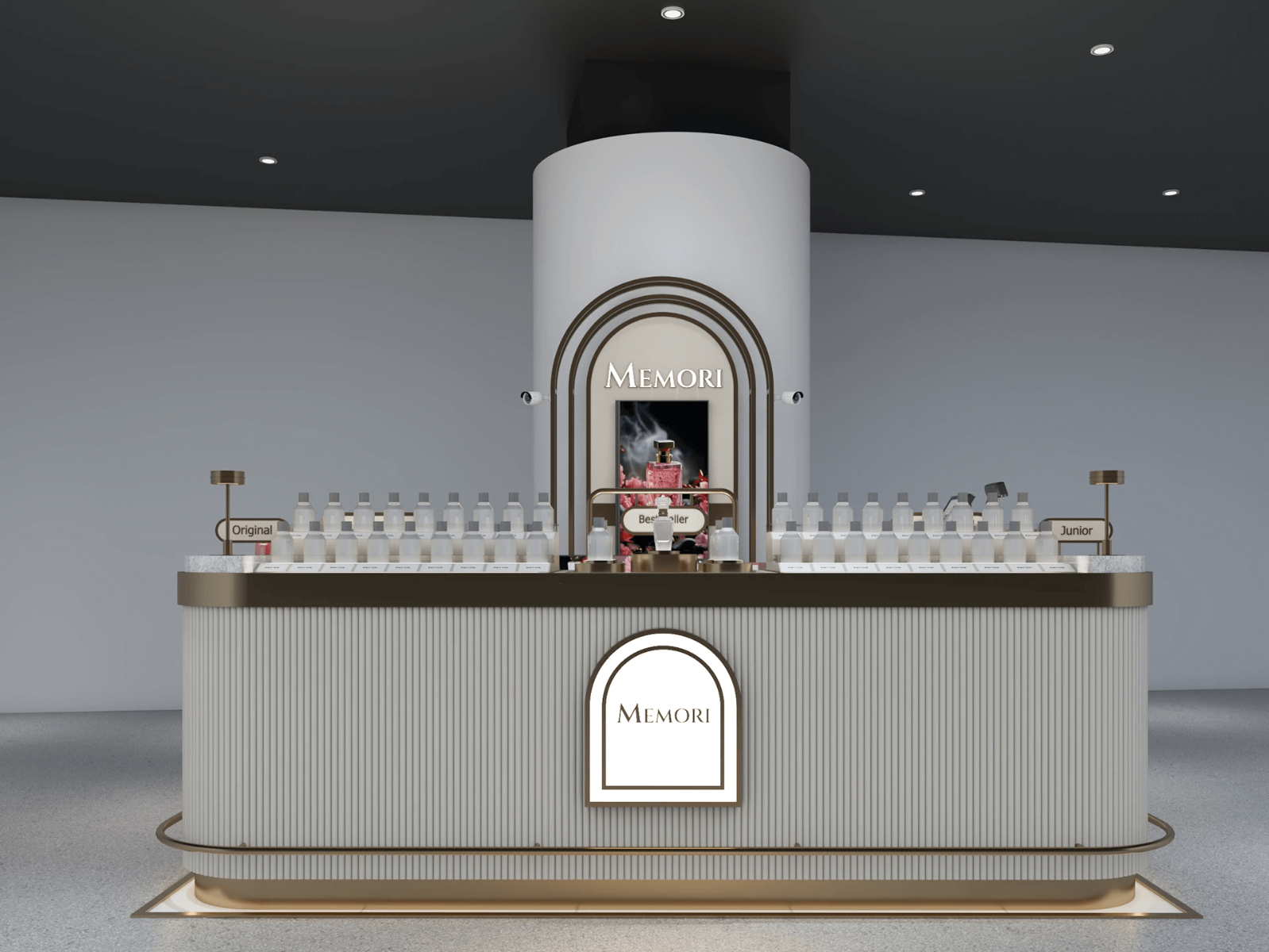 perfume kiosk