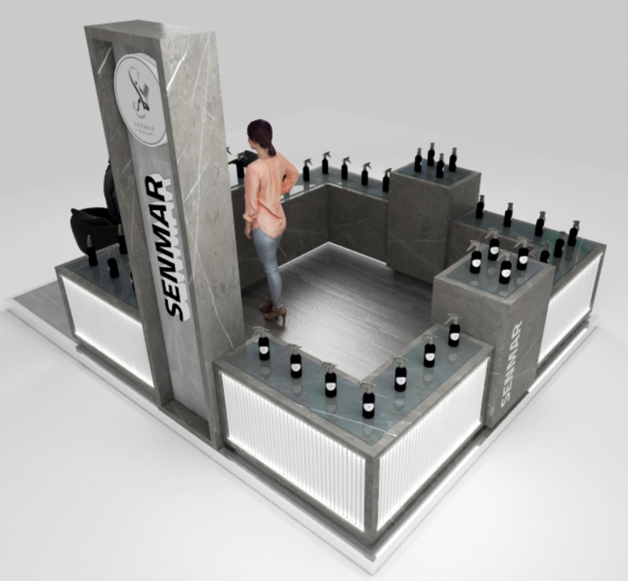 perfume kiosk