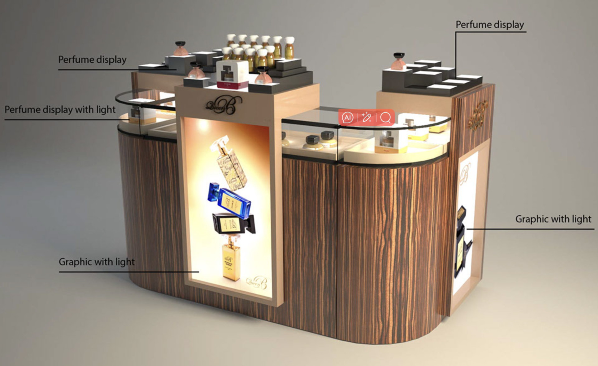 Perfume kiosk