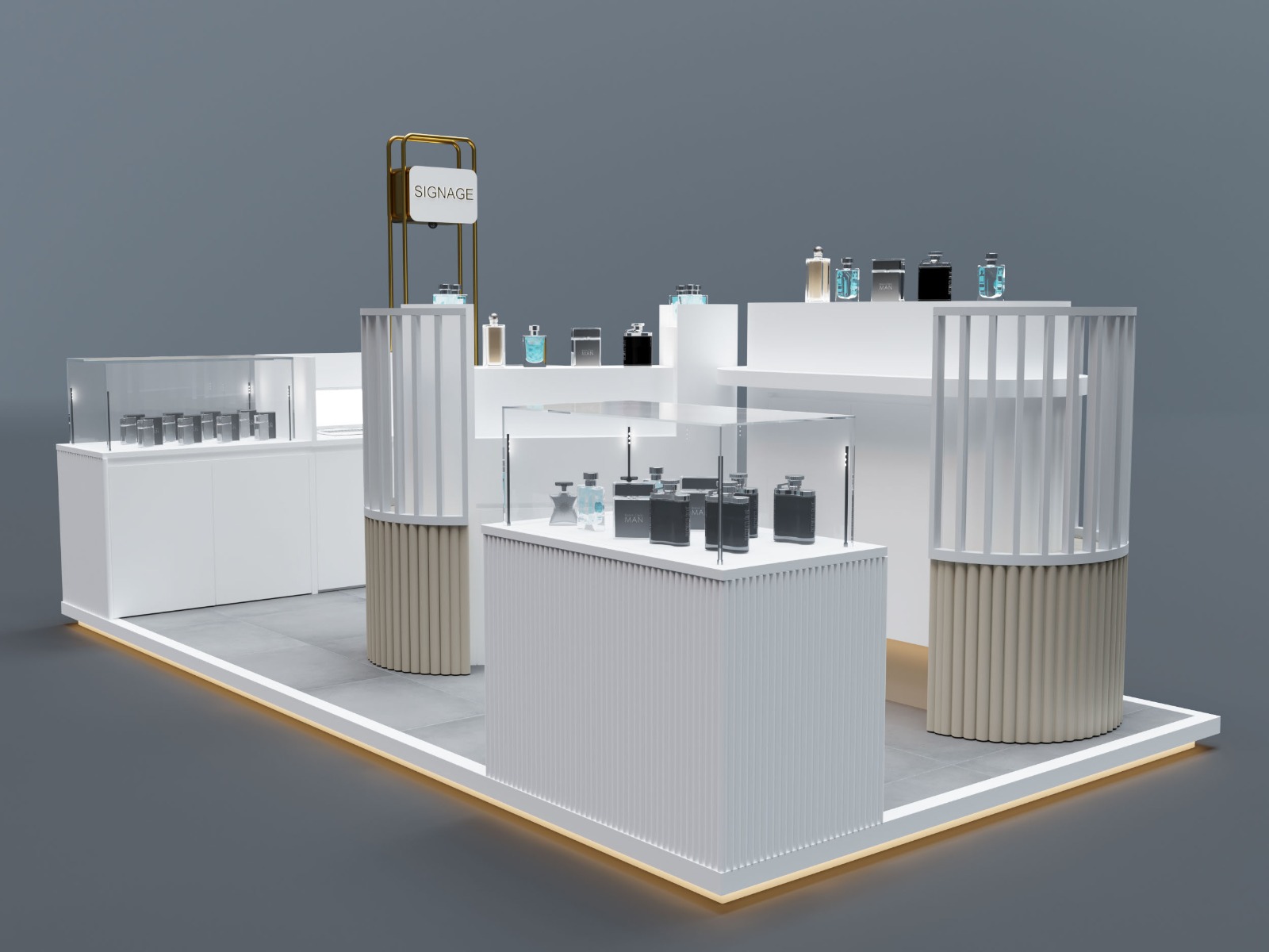 perfume kiosk