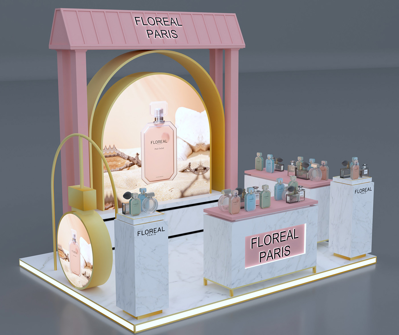 perfume kiosk