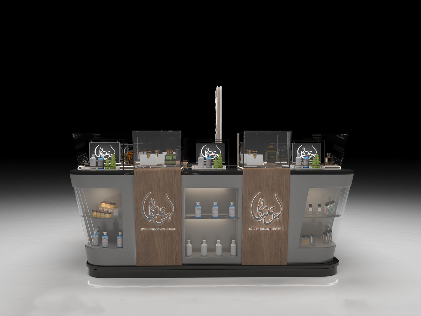 Wooden Perfume Kiosk